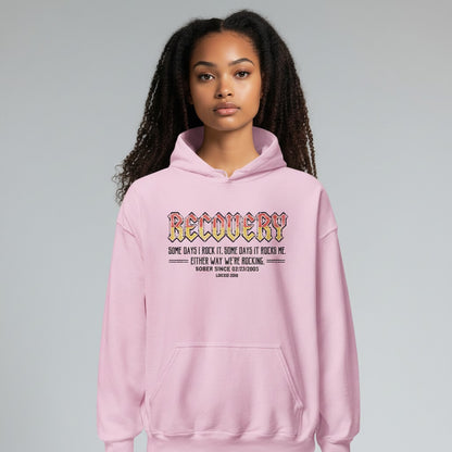Recovery Hoodie | Women's Recovery Rock Hoodie with Personalized Date