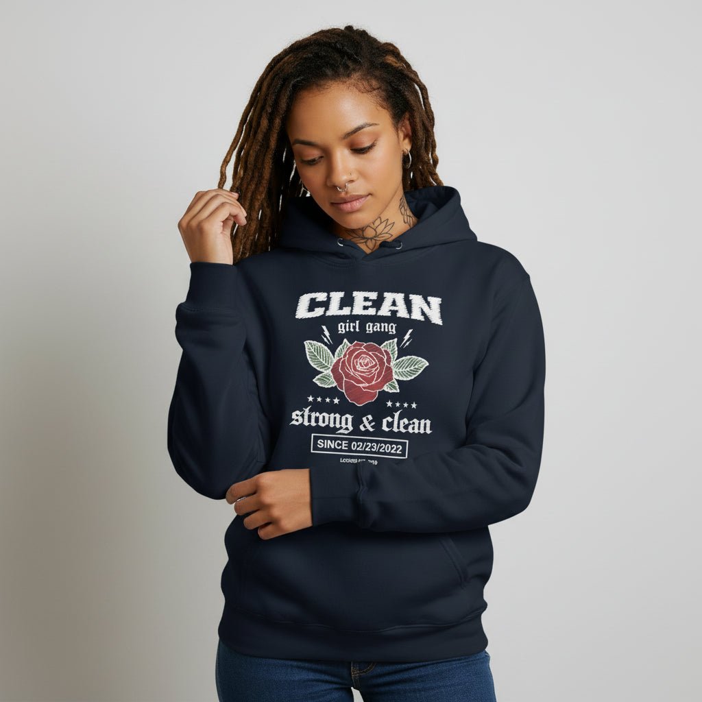 Recovery Hoodie | Clean Girl Gang Strong & Clean Crest