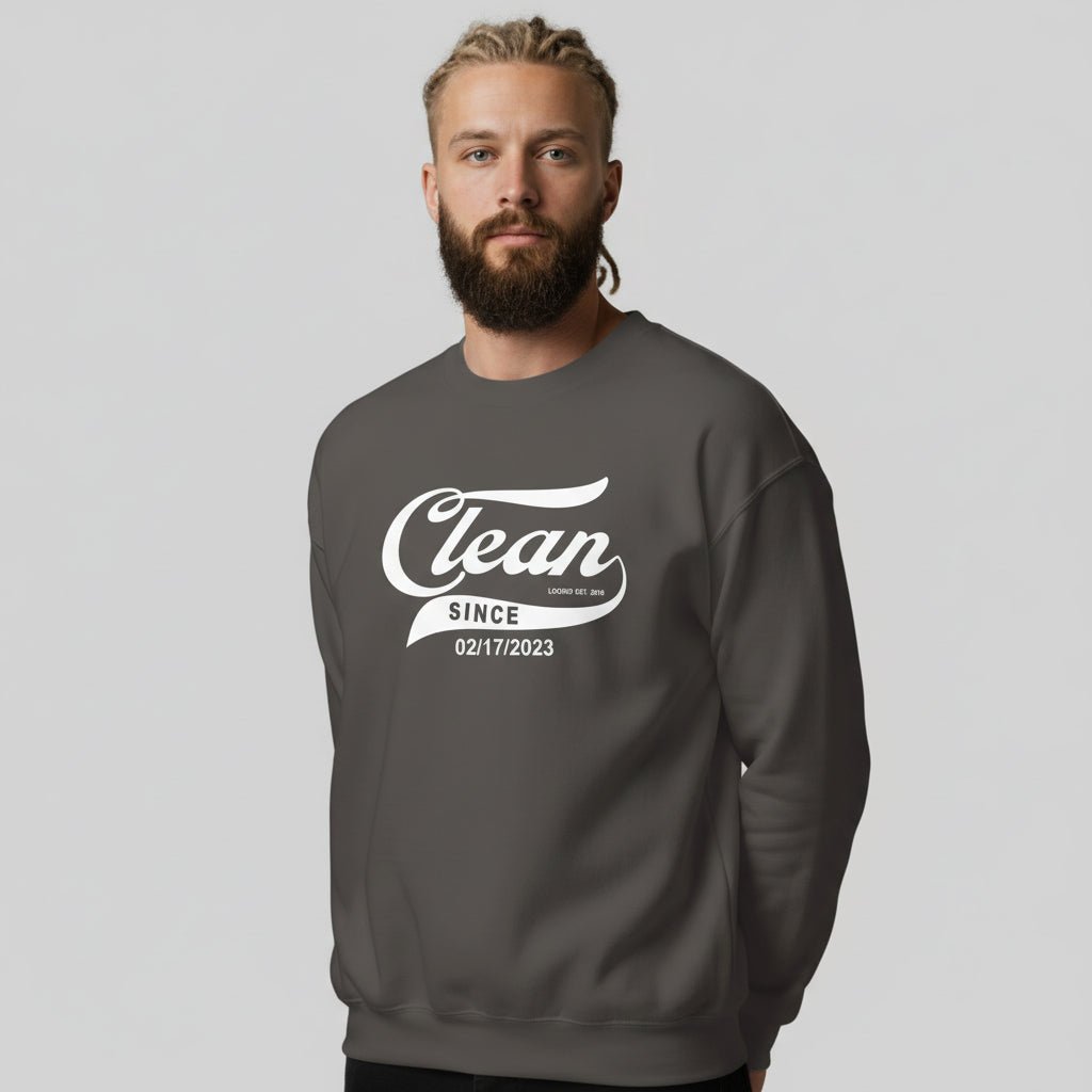 Clean Since Recovery Hoodie close-up view (view 12)
