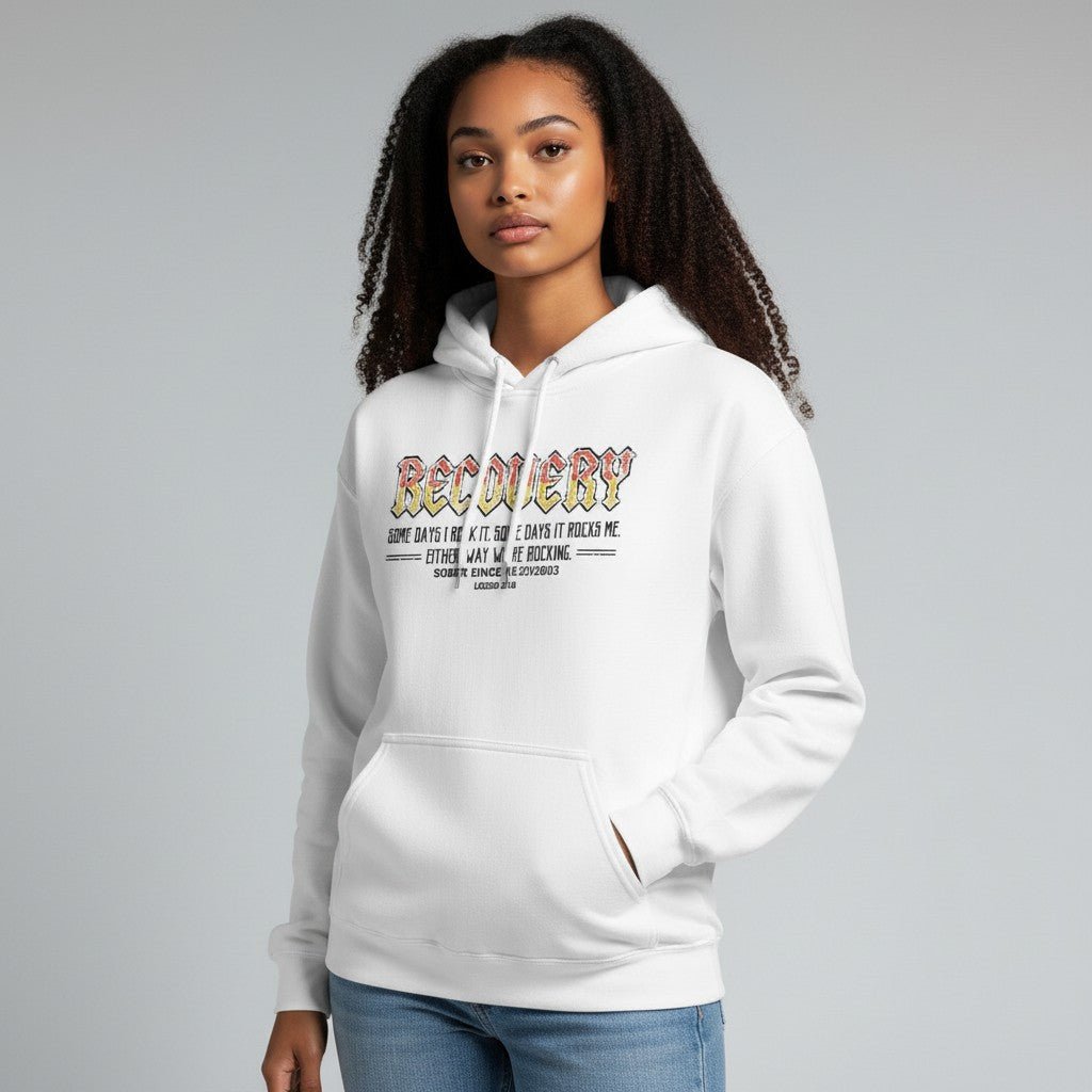 Recovery Hoodie | Women's Recovery Rock Hoodie with Personalized Date