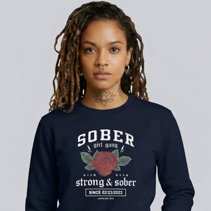 SOBER Girl Gang Strong & Sober Recovery Hoodie product photo (view 10)