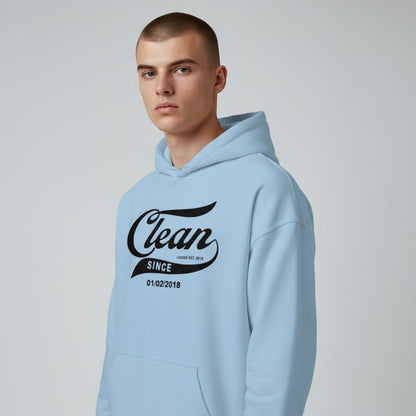 Recovery Hoodie | Men's Clean & Sober Hoodie with Custom Sobriety Date