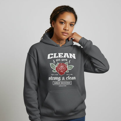 Recovery Hoodie | Clean Girl Gang Strong & Clean Crest