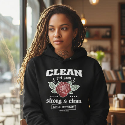 Recovery Hoodie | Clean Girl Gang Strong & Clean Crest