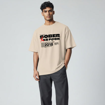 Sober As F*ck Men's T-shirt