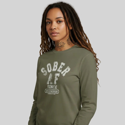 Sober AF Long Sleeve Sober T Shirt packaging detail (view 28)