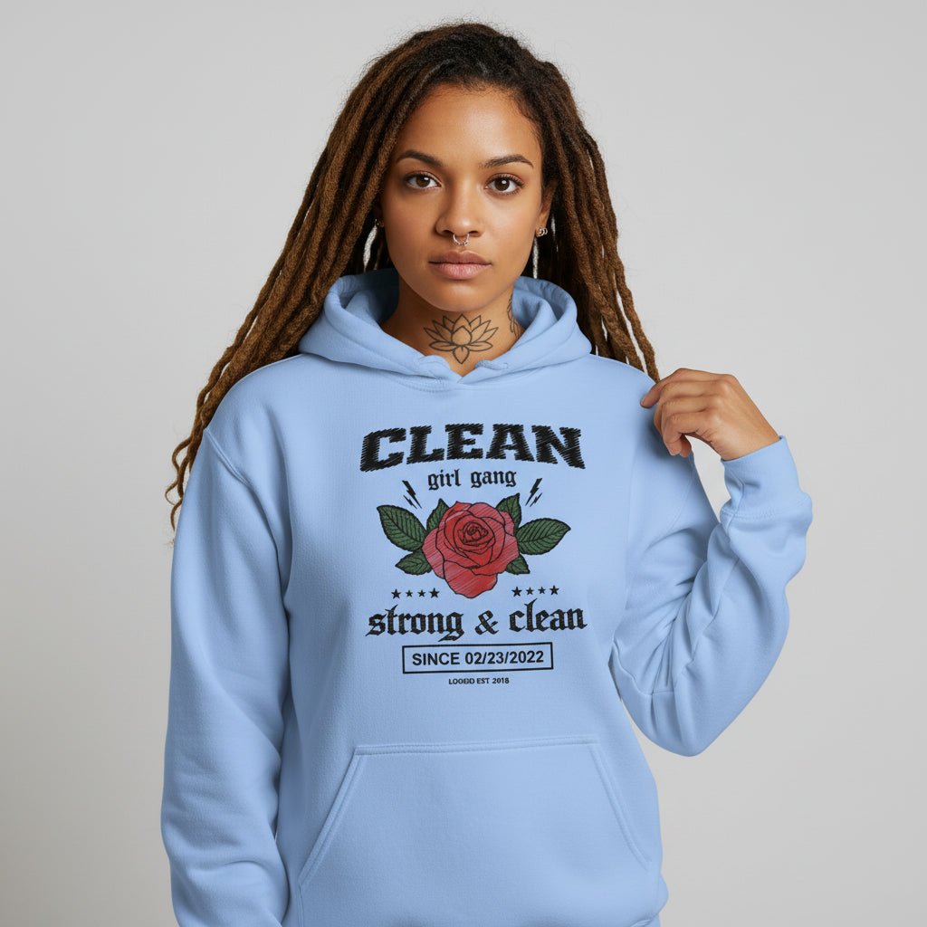 Recovery Hoodie | Clean Girl Gang Strong & Clean Crest