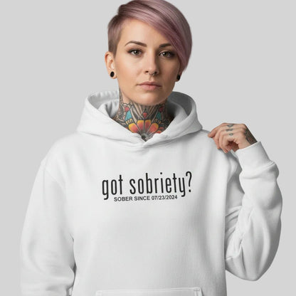 Recovery Hoodie | Women’s Got Sobriety Hoodie with Custom Date