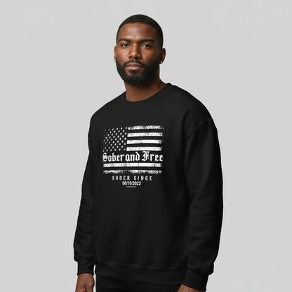Sobriety Recovery Hoodie fit detail (view 9)