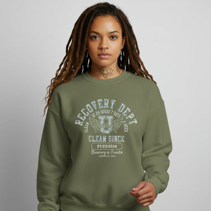 Clean Since Collegiate Recovery Hoodie graphic detail (view 14)