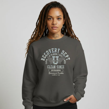 Clean Since Collegiate Recovery Hoodie back view (view 17)
