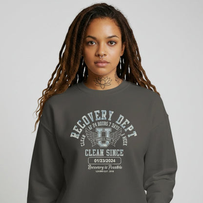 Clean Since Collegiate Recovery Hoodie side view (view 16)