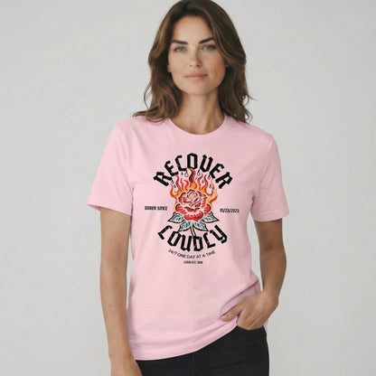 Recover Loudly Sober T Shirt close-up view (view 12)