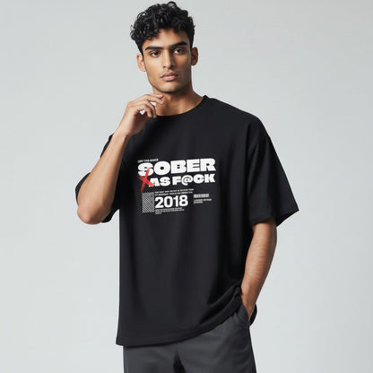 Sober As F*ck Men's T-shirt