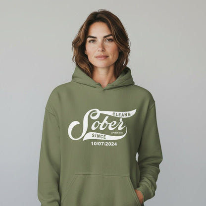 Recovery Hoodie | Sober Since Unisex Hoodie with Custom Sobriety Date
