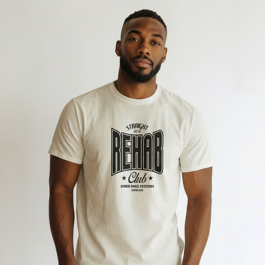 Recovery T-shirt | Men's Rehab T-shirt with Personalized Date