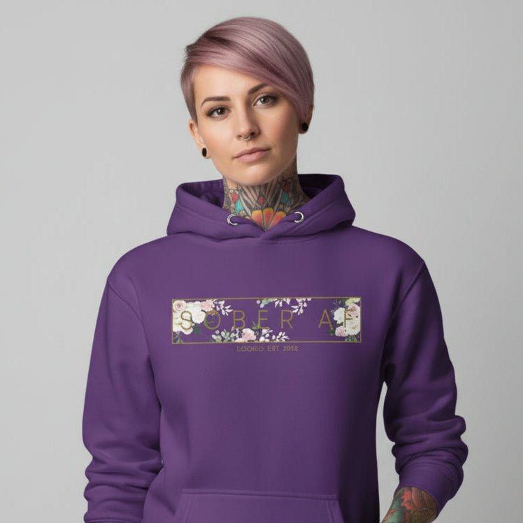 Sober AF Flower Women's Hoodie