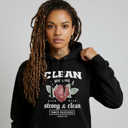 Recovery Hoodie | Clean Girl Gang Strong & Clean Crest