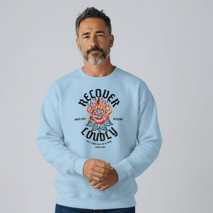 Sobriety Recovery Hoodie fit detail (view 29)