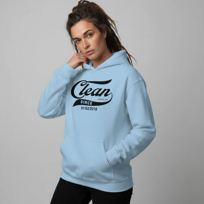 Clean Since Hoodie with Date Recovery Hoodie featuring the design (view 51)