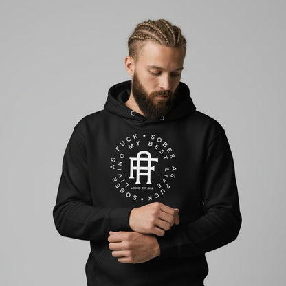 Living My Best Life Sober Recovery Hoodie side view (view 6)