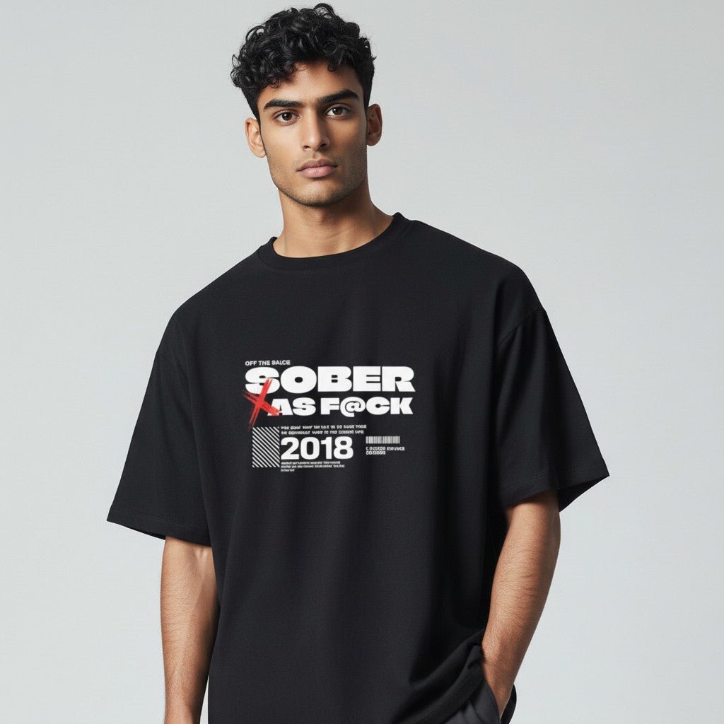 Sober As F*ck Men's T-shirt