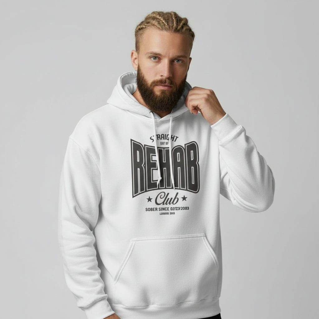 Recovery Hoodie | Men's Rehab Hoodie with Personalized Date