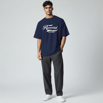 Men’s Recovered Since T-Shirt w/ Personalized Clean Date