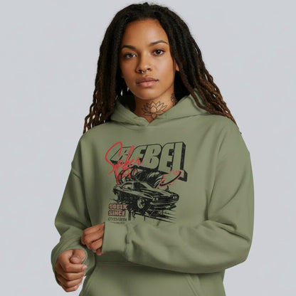 Sober Rebel Custom Sobriety Date Recovery Hoodie fit detail (view 19)