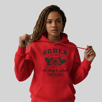 Recovery Hoodie | Sober Girl Gang Strong & Sober Crest