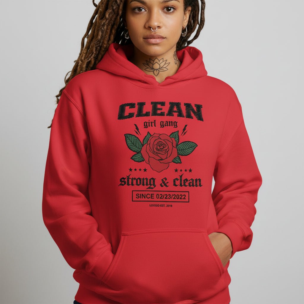 Recovery Hoodie | Clean Girl Gang Strong & Clean Crest