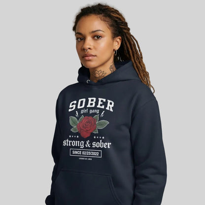 Recovery Hoodie | Sober Girl Gang Strong & Sober Crest