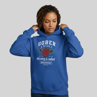 Recovery Hoodie | Sober Girl Gang Strong & Sober Crest