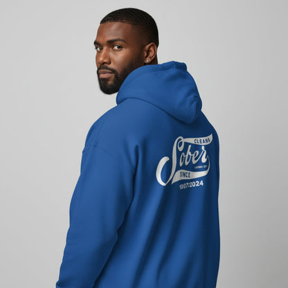 Recovery Zip Hoodie | Sober Since Unisex Hoodie with Custom Sobriety Date