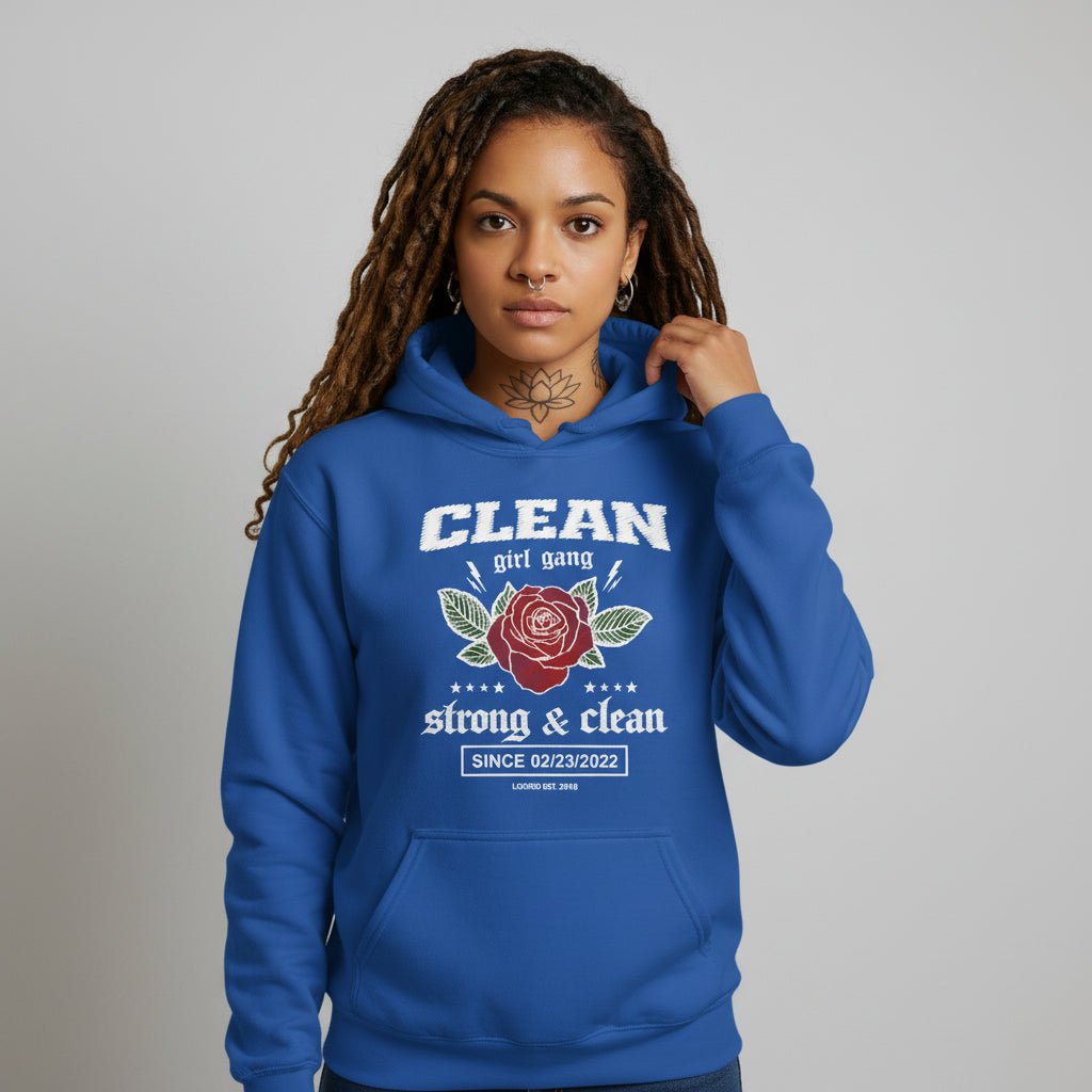 Recovery Hoodie | Clean Girl Gang Strong & Clean Crest
