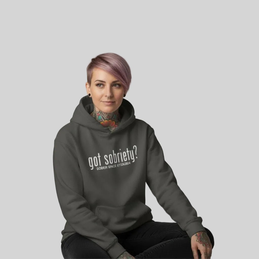 Recovery Hoodie | Women’s Got Sobriety Hoodie with Custom Date