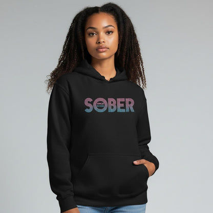 Recovery Hoodie | Retro Sobriety Date Hoodie with Personalized Date