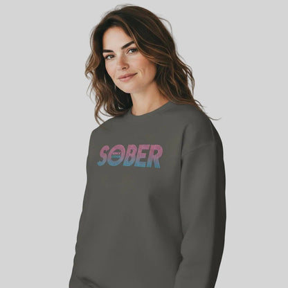 Retro Sobriety Date Sweatshirt – Personalized Sober Date
