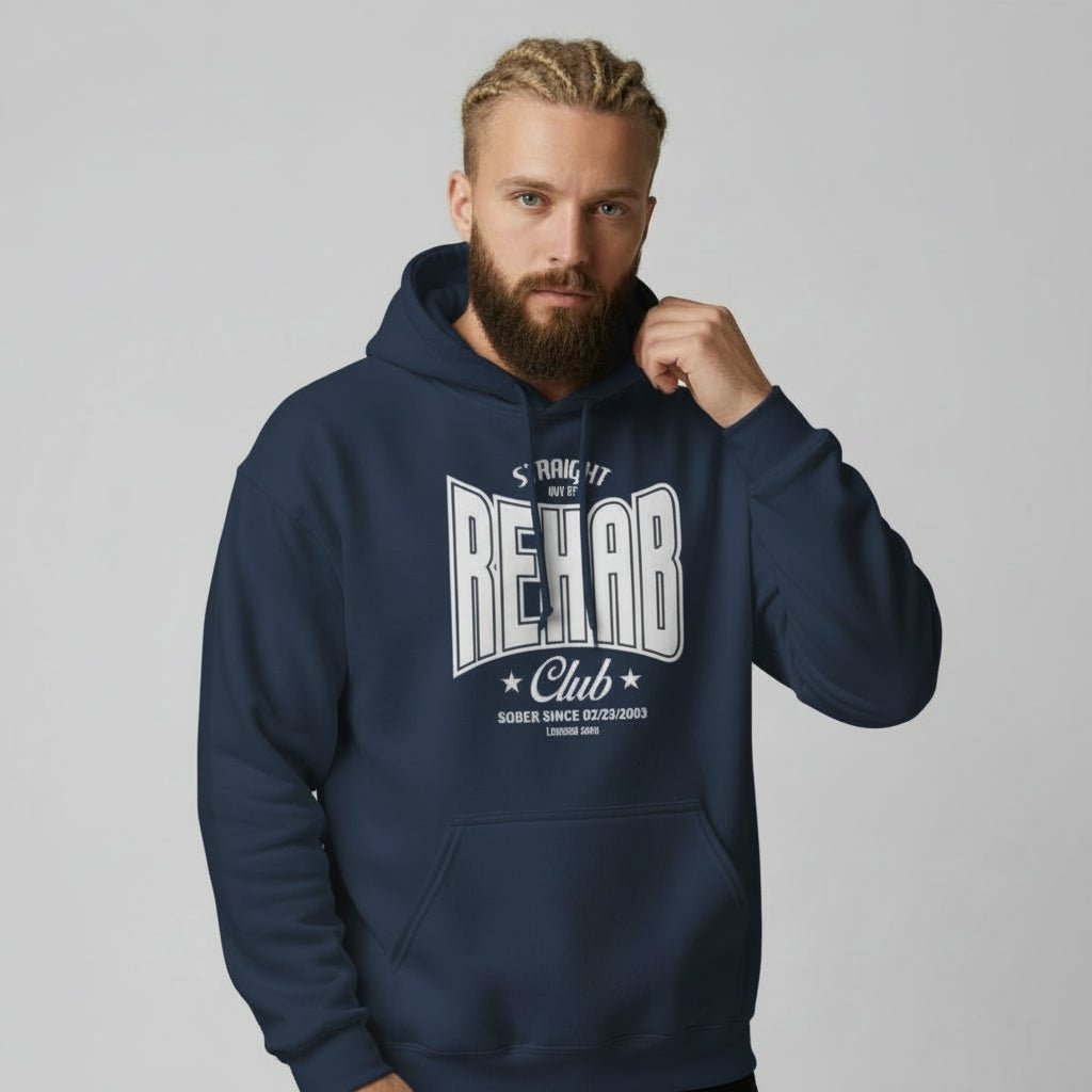 Recovery Hoodie | Men's Rehab Hoodie with Personalized Date