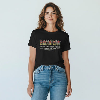 Recovery T-shirt | Women's Recovery Rock T-shirt with Personalized Date