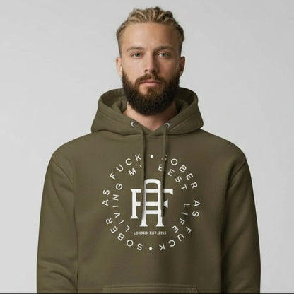 Living My Best Life Sober Recovery Hoodie side view (view 16)