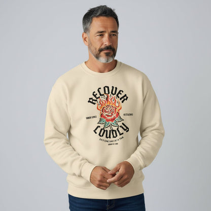 Sobriety Recovery Hoodie flat lay styled image (view 33)