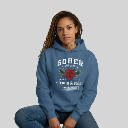 Recovery Hoodie | Sober Girl Gang Strong & Sober Crest
