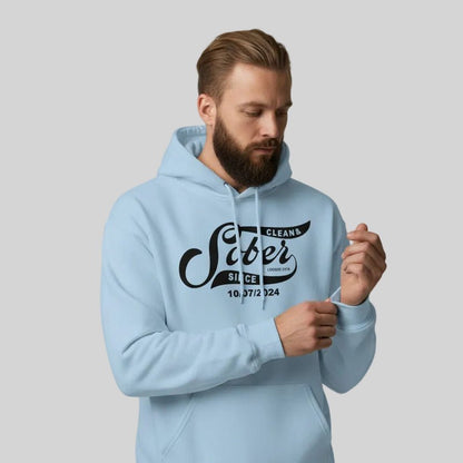Recovery Hoodie | Sober Since Men's Hoodie with Custom Sobriety Date