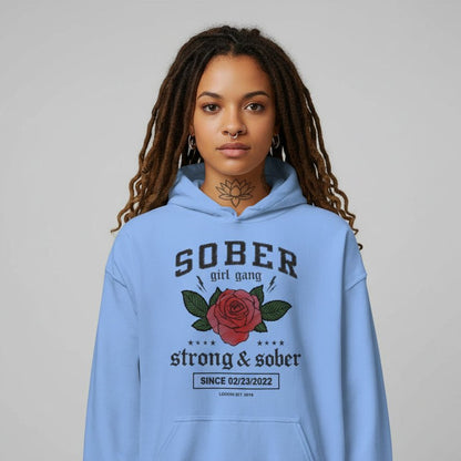Recovery Hoodie | Sober Girl Gang Strong & Sober Crest