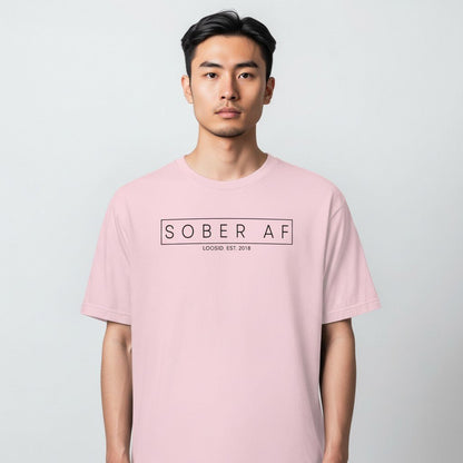 Sober T Shirt | Sober AF Men’s Tee for Strength and Recovery