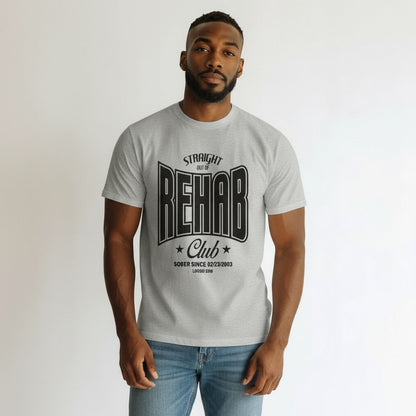 Recovery T-shirt | Men's Rehab T-shirt with Personalized Date