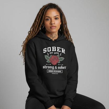 Recovery Hoodie | Sober Girl Gang Strong & Sober Crest