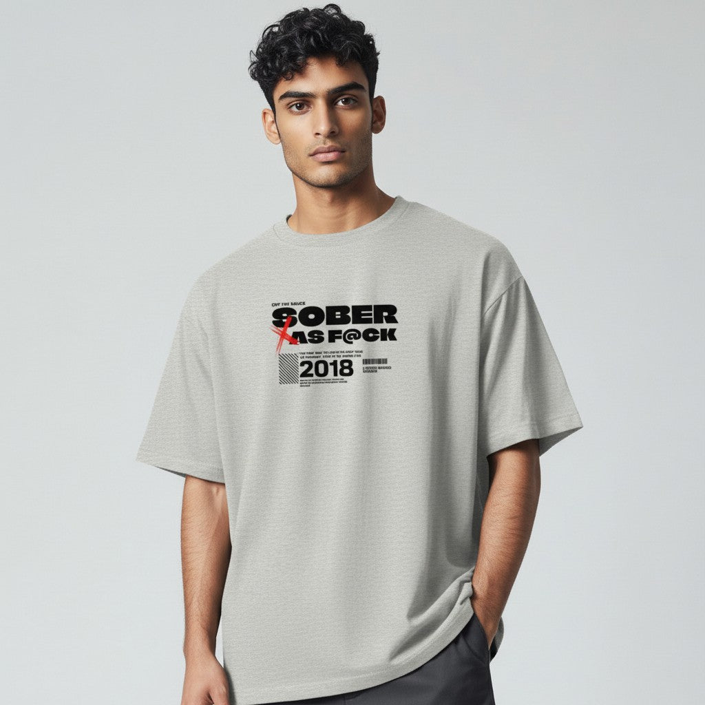 Sober As F*ck Men's T-shirt