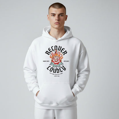 Recovery Hoodie | Recover Loudly Custom Sobriety Date Unisex Hoodie